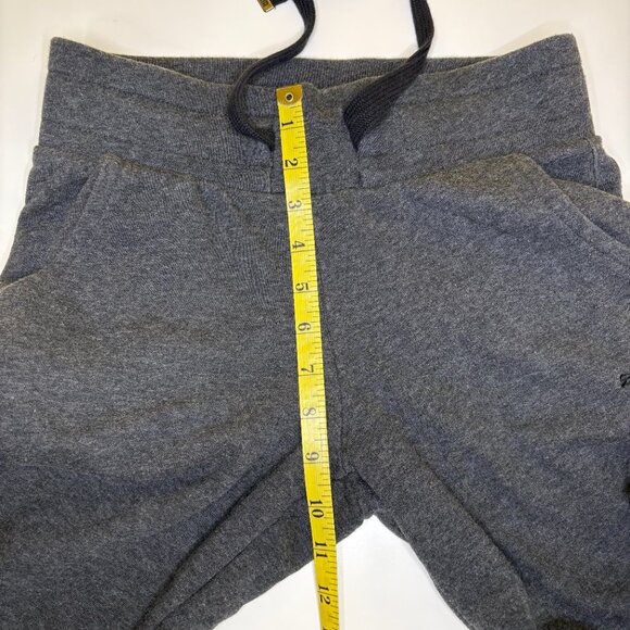 Puma Jogger Sweat Capri Pants Womens Size XS Gray Fleece Elastic Waist Pull On - Picture 6 of 8